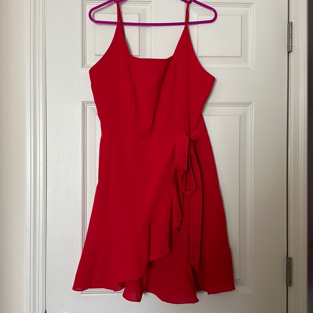 Red Wrap Dress